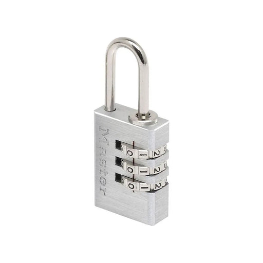 Master Lock Aluminium 20mm 3-Digit Combination Padlock