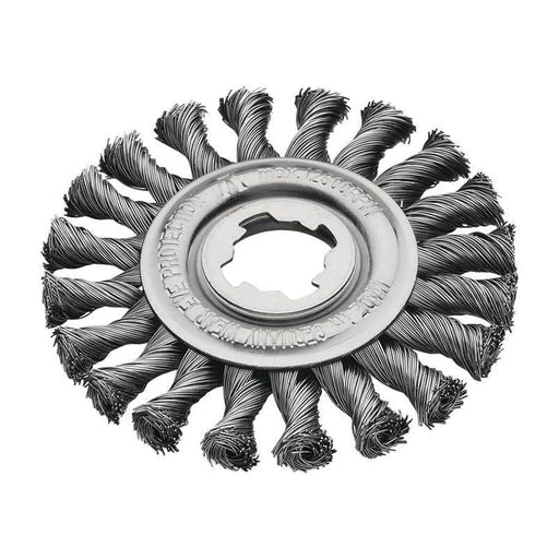 Lessmann X-Lock Steel Knot Wheel Brush 125mm Non Spark