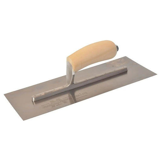 Marshalltown MXS13SS Plasterer's Finishing Trowel Stainless Steel Wooden Handle 13 x 5in