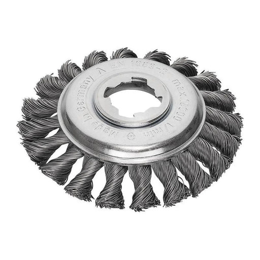 Lessmann X-Lock Steel Knot Bevel Brush 115mm Non Spark