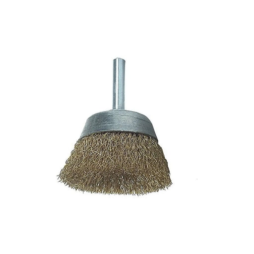 Lessmann DIY Cup Brush with Shank 50mm, 0.25 Brass Wire