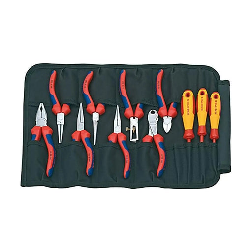Knipex Pliers & Screwdriver Set in Tool Roll, 11 Piece