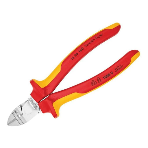 Knipex VDE Diagonal Insulation Stripper & Side Cutter 160mm