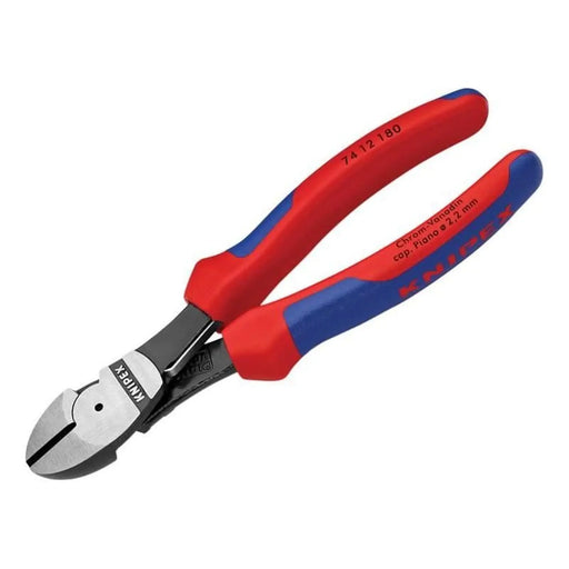 Knipex High Leverage Diagonal Cutters Multi-Component Grip with Spring 180mm