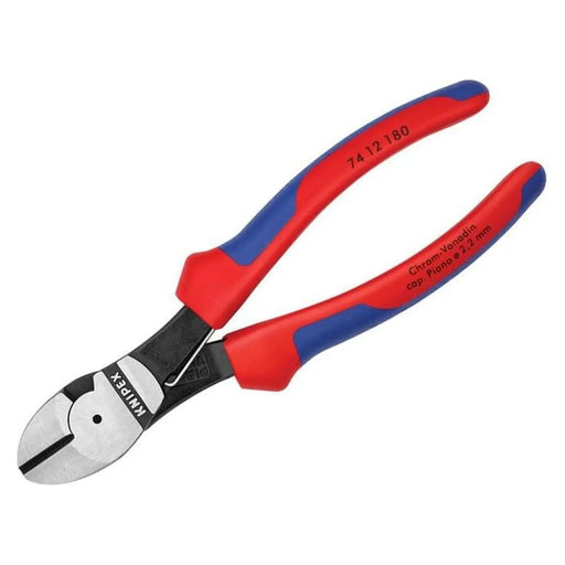 Knipex High Leverage Diagonal Cutters Multi-Component Grip with Spring 180mm