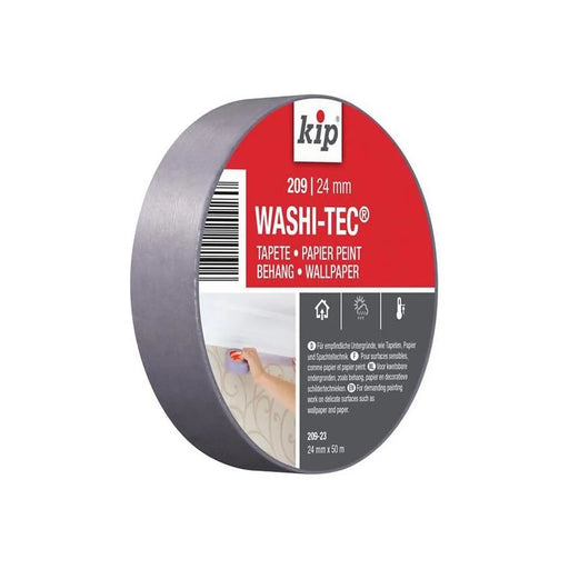 Kip® 209 Premium Low Tack WASHI-TEC® Masking Tape 24mm x 50m