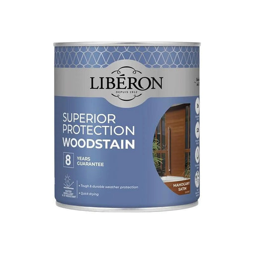 Liberon Superior Protection 8 Year Woodstain Mahogany Satin 750ml