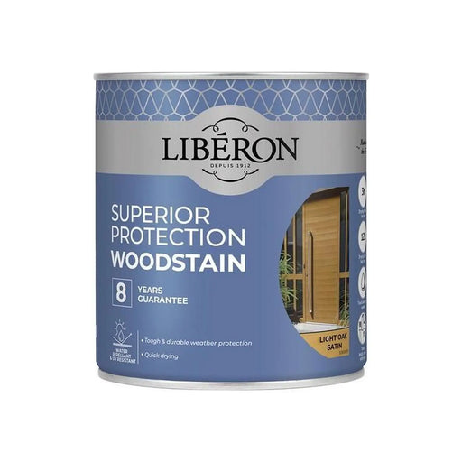 Liberon Superior Protection 8 Year Woodstain Light Oak Satin 750ml