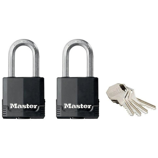 Master Lock Excell™ Weather Tough 45mm Padlock 4-Pin - Keyed Alike x 2