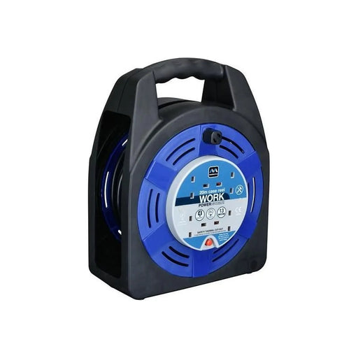 Masterplug Case Reel 240V 13A 4-Socket Thermal Cut-Out 20m