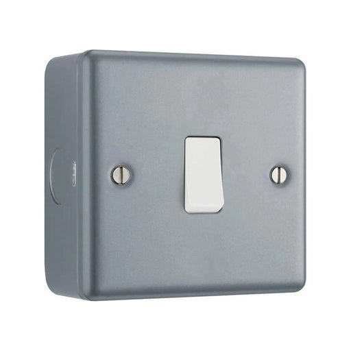 Masterplug Metal Clad 1-Gang 2-Way Light Switch