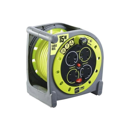 Masterplug PRO-XT Case Cable Reel 240V 13A 4-Socket 15m