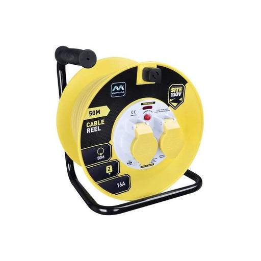 Masterplug Cable Reel 110V 16A Thermal Cut-Out 50m