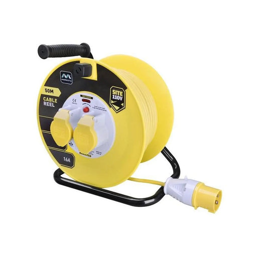 Masterplug Cable Reel 110V 16A Thermal Cut-Out 50m