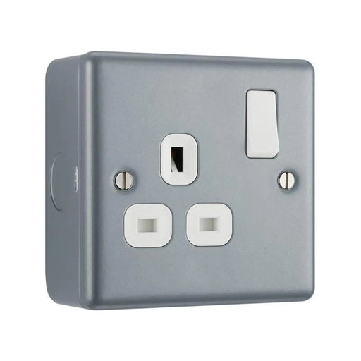 Masterplug Metal Clad Switched Socket 1-Gang 13A