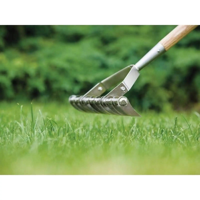 Kent & Stowe Stainless Steel Long Handled Scarifying Rake, FSC®