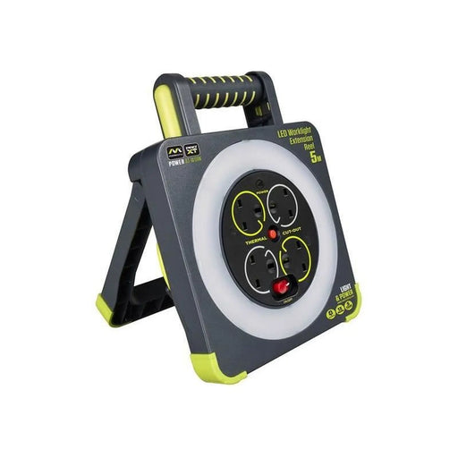 Masterplug Work Light Cable Reel 240V 13A 4-Socket 5m