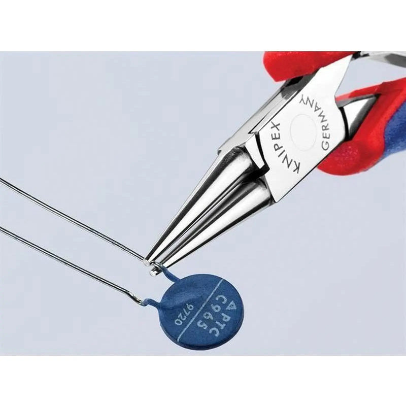 Knipex Round Nose Electronics Pliers Multi-Component Grip 115mm