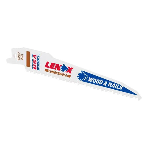 Lenox LumberWolf Reciprocating Saw Blade 152 x 11 x 1.3mm 6 TPI (Pack 5)