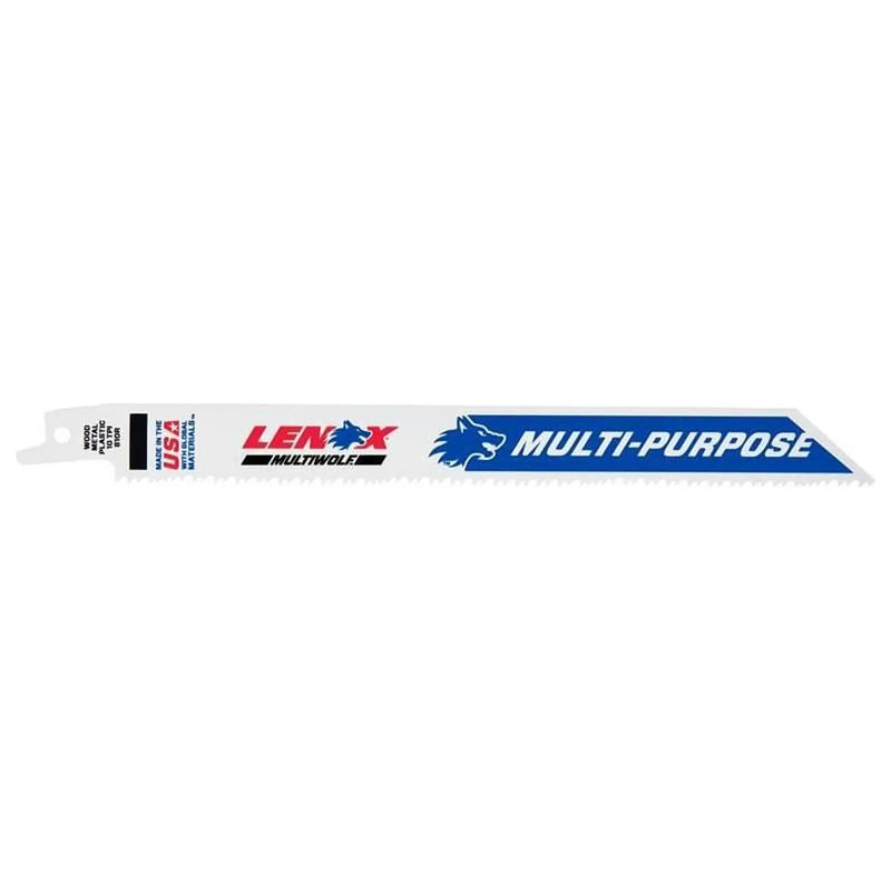 Lenox MultiWolf Wave Edge Reciprocating Saw Blade 203 x 19 x 1.3mm 10 TPI (Pack 25)