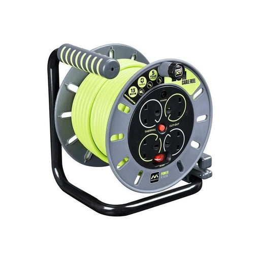 Masterplug PRO-XT Open Cable Reel 240V 13A 4-Socket 25m