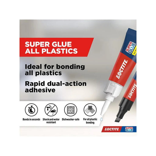 Loctite Super Glue All Plastics Pen 2g + 4ml Tube