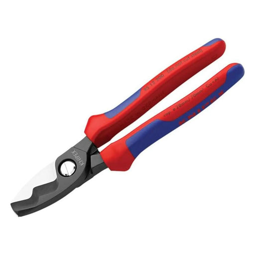 Knipex Cable Shears with Twin Cutting Edge Multi-Component Grip 200mm