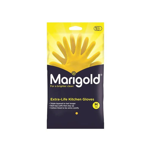 Marigold Extra-Life Kitchen Gloves - Medium (6 Pairs)