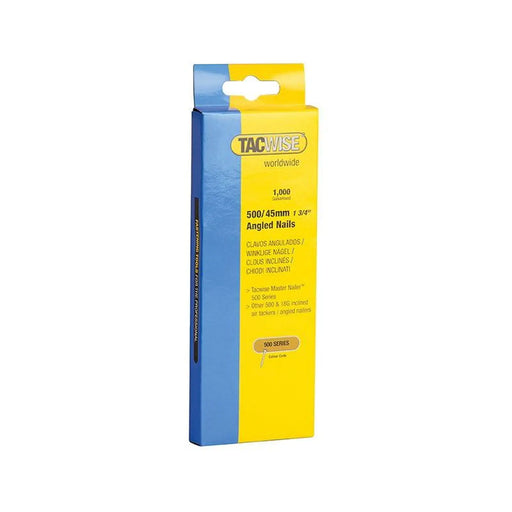 Tacwise 500 18 Gauge 45mm Angled Nails (Pack 1000)