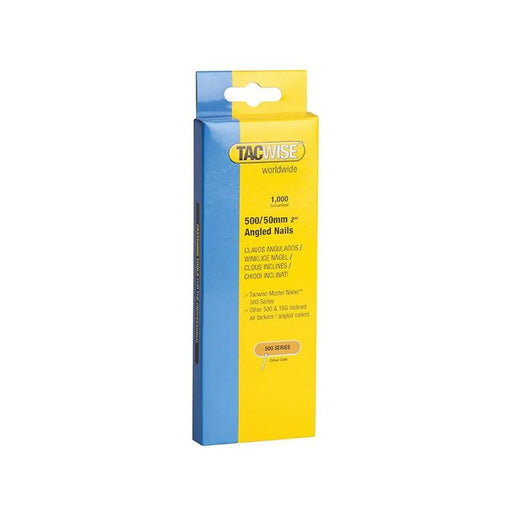 Tacwise 500 18 Gauge 50mm Angled Nails (Pack 1000)