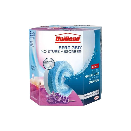 Unibond AERO 360º Moisture Absorber Lavender Garden Refills (Pack 2)