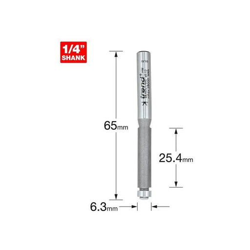 Trend 46/07 x 1/4 TCT 90° Template Profiler 6.3 x 25.4mm