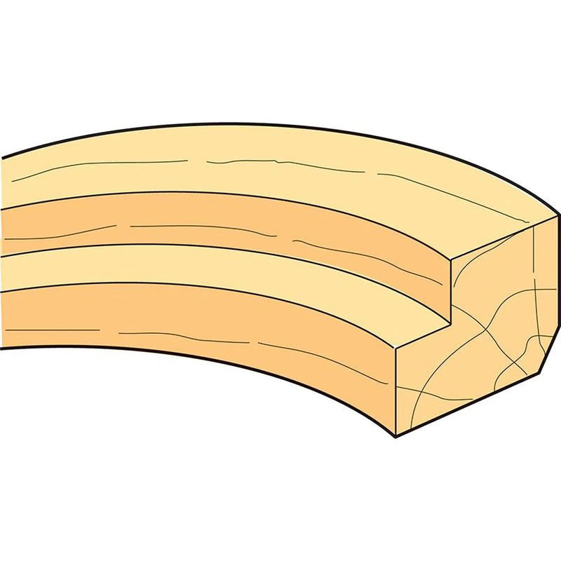 Trend 46/91 x 1/4 TCT 90° Shank Mounted Template Profiler 12.7 x 9.5mm
