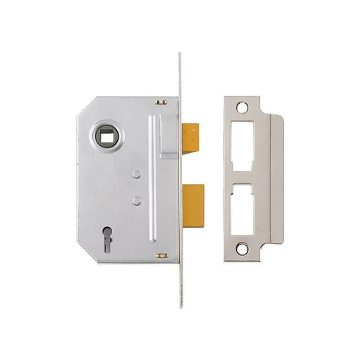 Yale Locks PM320 3 Lever Mortice Sashlock Polished Chrome 65mm 2.5in