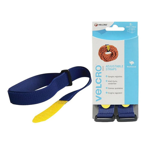 Velcro® Brand VELCRO® Brand Adjustable Straps(2) 25mm x 92cm Blue