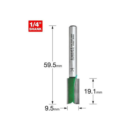 Trend C013 x 1/4 TCT Two Flute Cutter 9.5 x 19.1mm