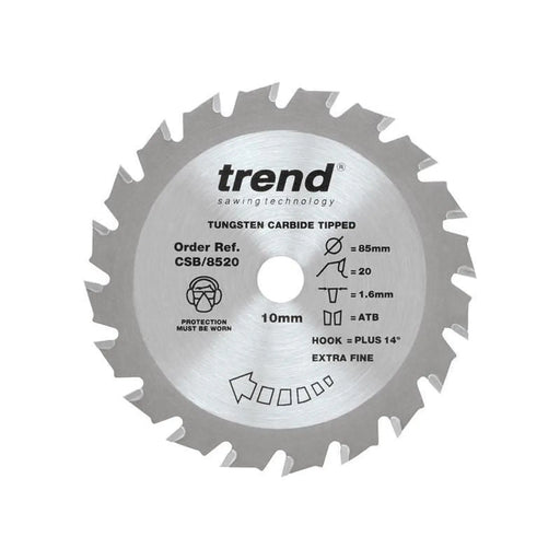 Trend CraftPro Mini Saw Blade 85 x 10mm x 20T