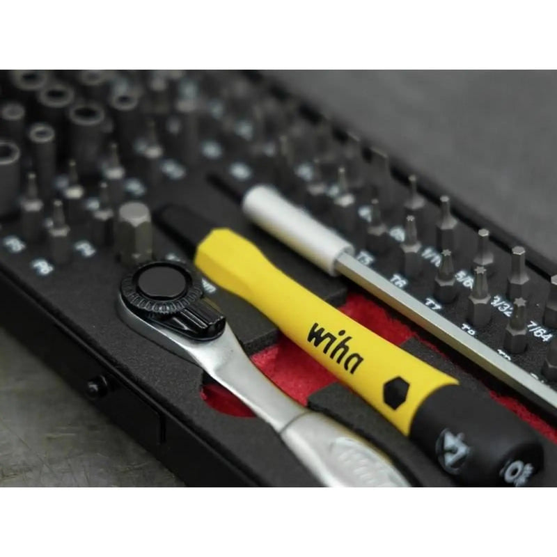 Wiha ESD Micro-bit Set, 66 Piece (inc. Case)