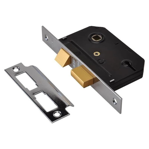 Union ES-SL Essentials 3 Lever Mortice Sashlock Chrome 79mm 3in Visi