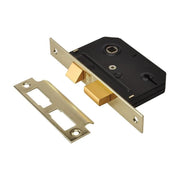 Union ES-SL Essentials 3 Lever Mortice Sashlock Polished Brass 79mm 3in Visi