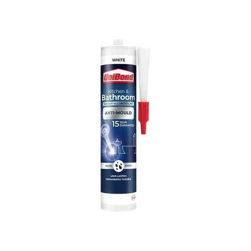 Unibond Healthy Kitchen & Bathroom Anti Mould Sealant White Cartridge 274g