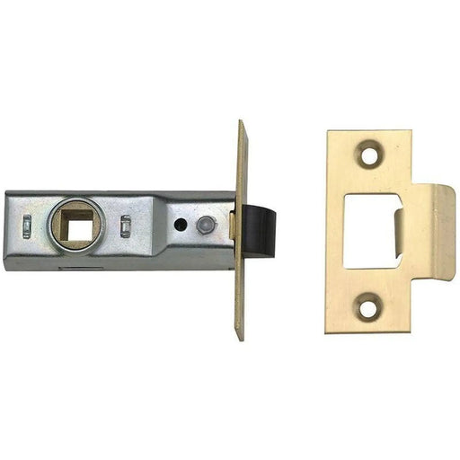 Yale Locks M888 Tubular Mortice Latch 64mm 2.5 in Polished Brass Pack of 3