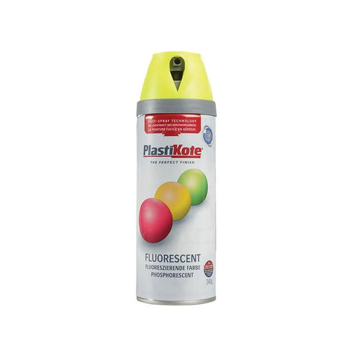 Plastikote Twist & Spray Fluorescent Yellow 400ml