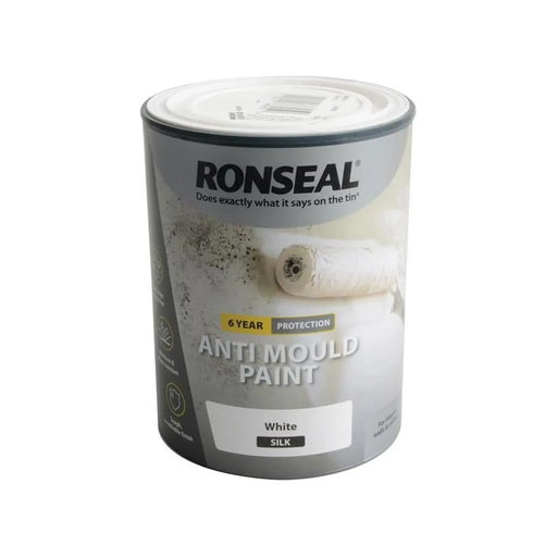 Ronseal 6 Year Anti Mould Paint White Silk 750ml