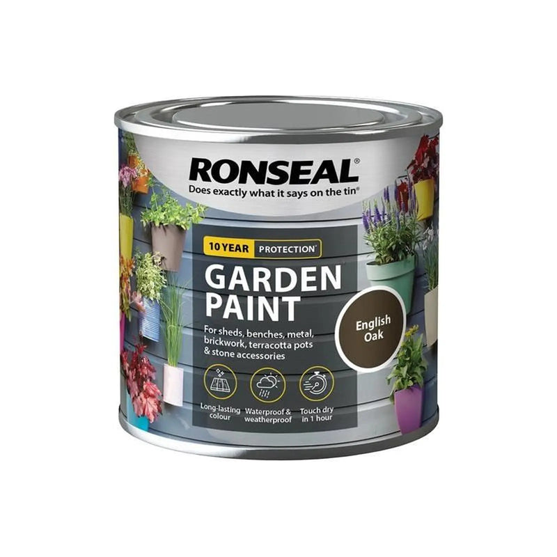 Ronseal Garden Paint English Oak 250ml
