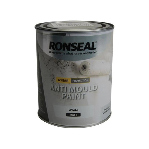 Ronseal 6 Year Anti Mould Paint White Matt 2.5 litre