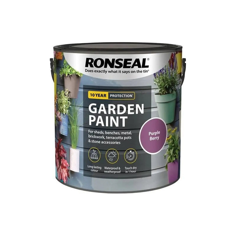Ronseal Garden Paint Purple Berry 2.5 litre