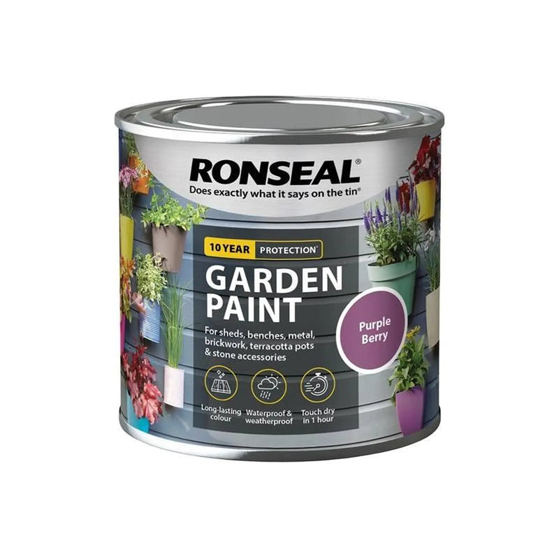 Ronseal Garden Paint Purple Berry 250ml