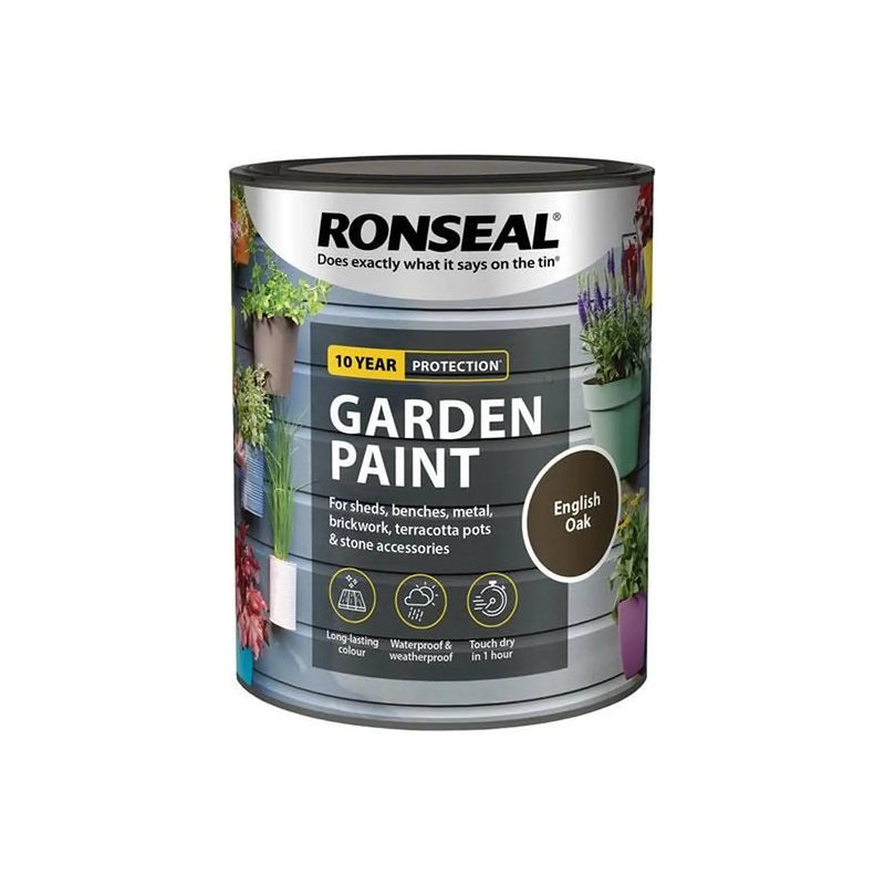Ronseal Garden Paint English Oak 750ml