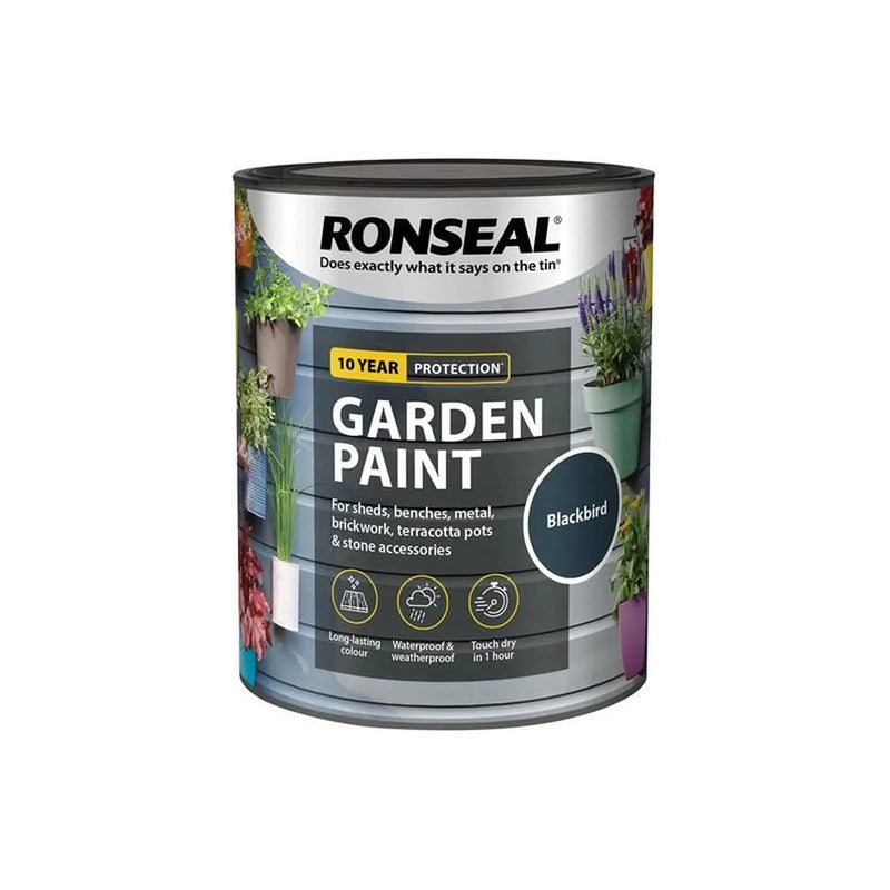Ronseal Garden Paint Blackbird 750ml